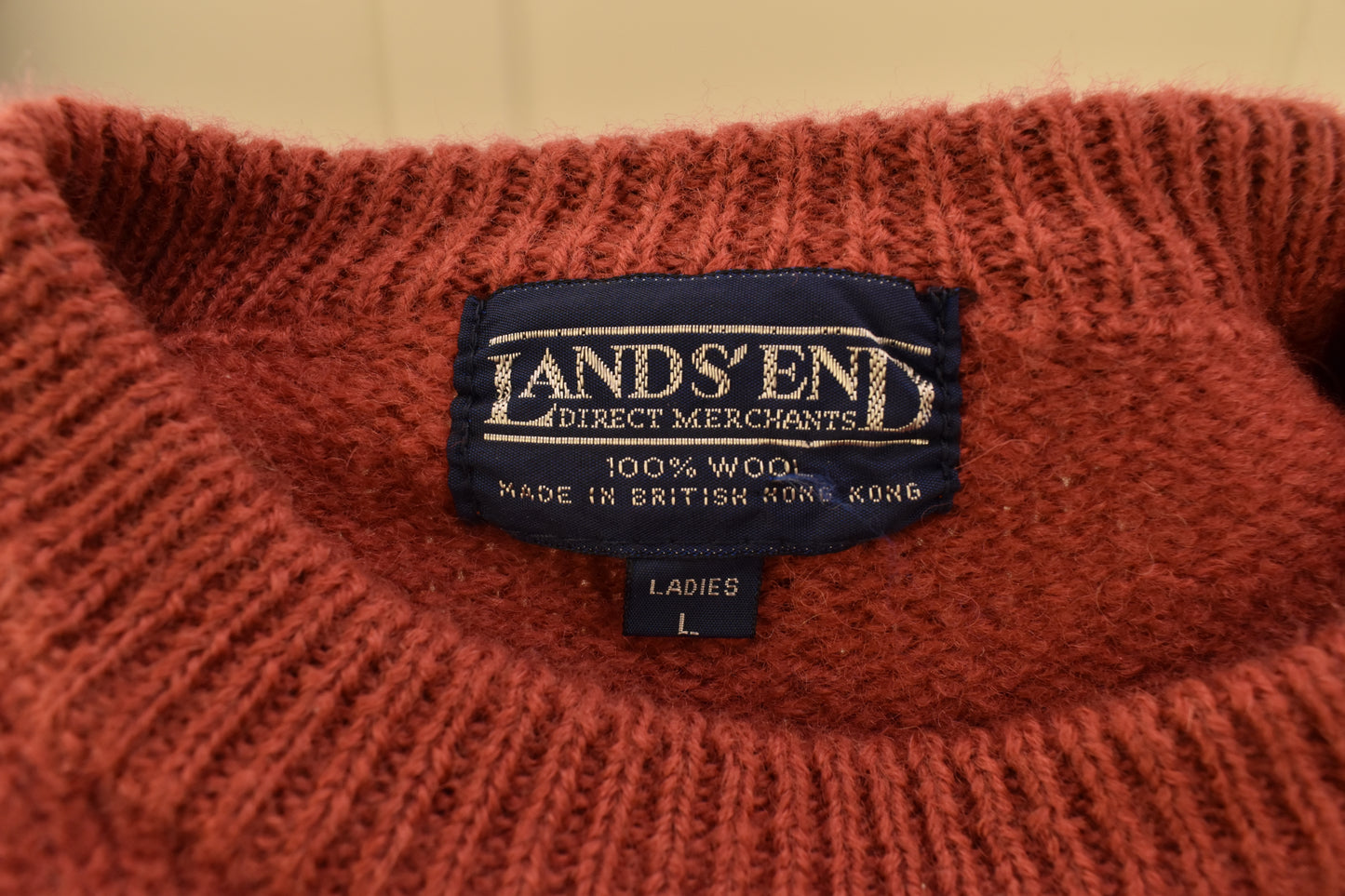 Women's vintage sweater in earth toned stripes