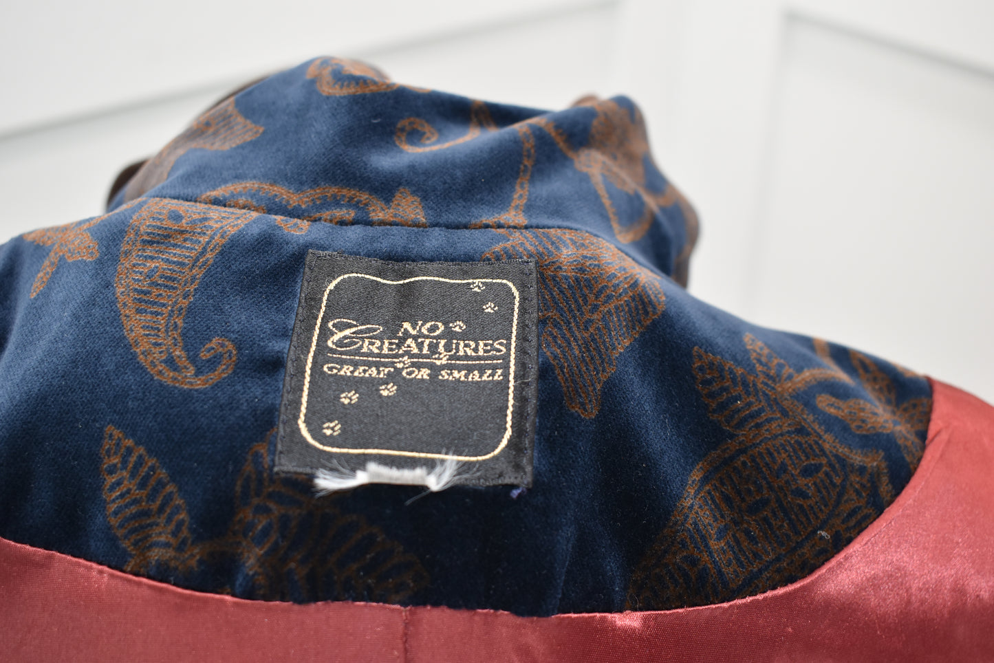 Women's vintage outerwear. Velour coat cloak in floral print