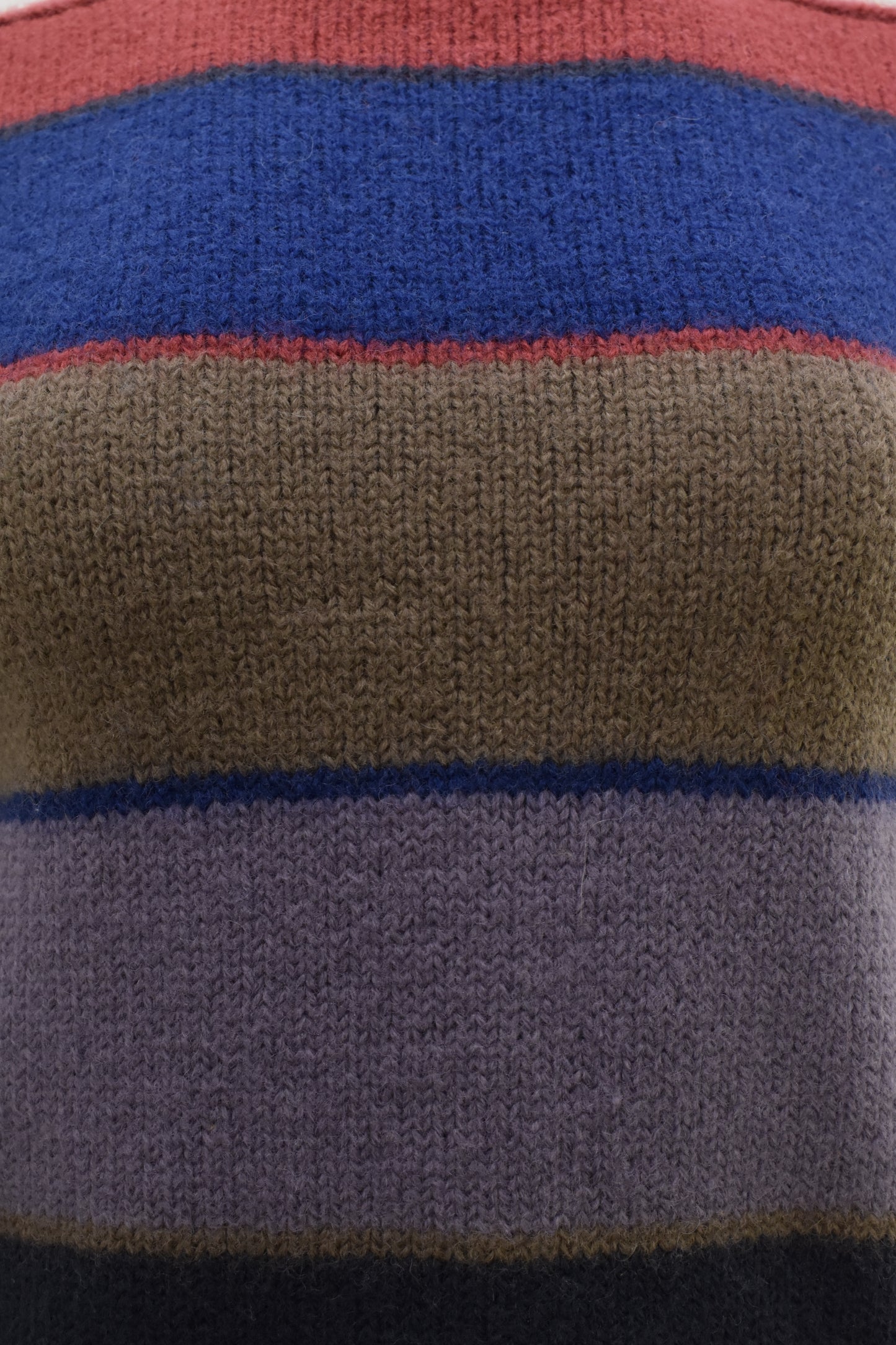 Women's vintage sweater in earth toned stripes