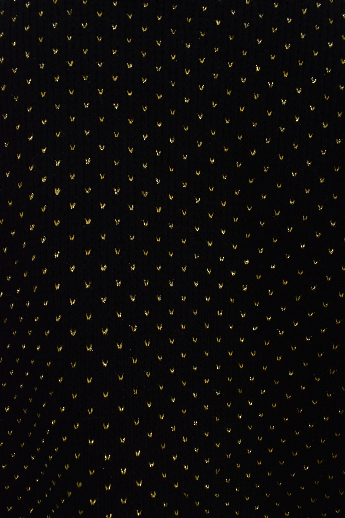 Women's vintage knitwear sweater in gold & black art deco pattern Size Medium