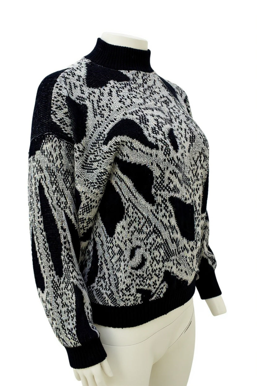 Women’s graphic sweater | Cozy vintage knitwear Size Small