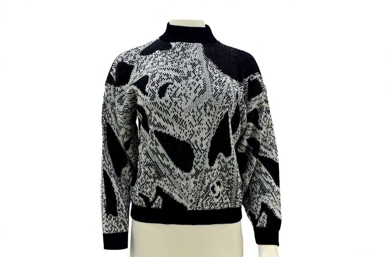 Women’s graphic sweater | Cozy vintage knitwear Size Small